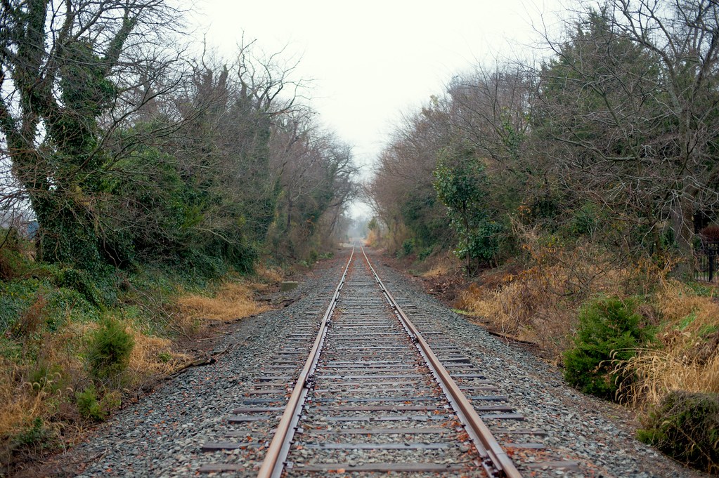 Train track in Fall